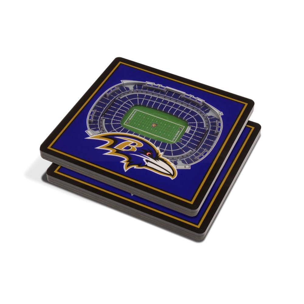 NFL Baltimore Ravens 3D StadiumViews Coasters - Hercitys
