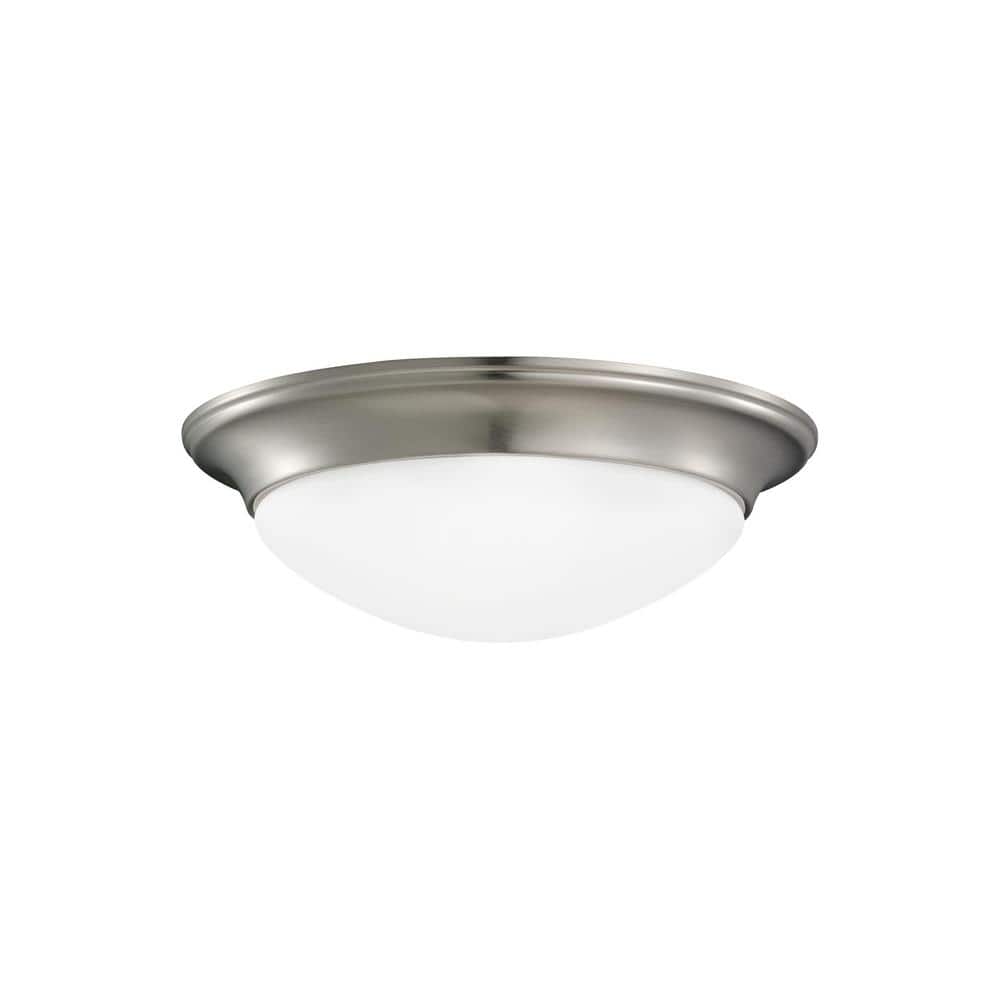 Nash 1-Light Brushed Nickel Flush Mount - Hercitys
