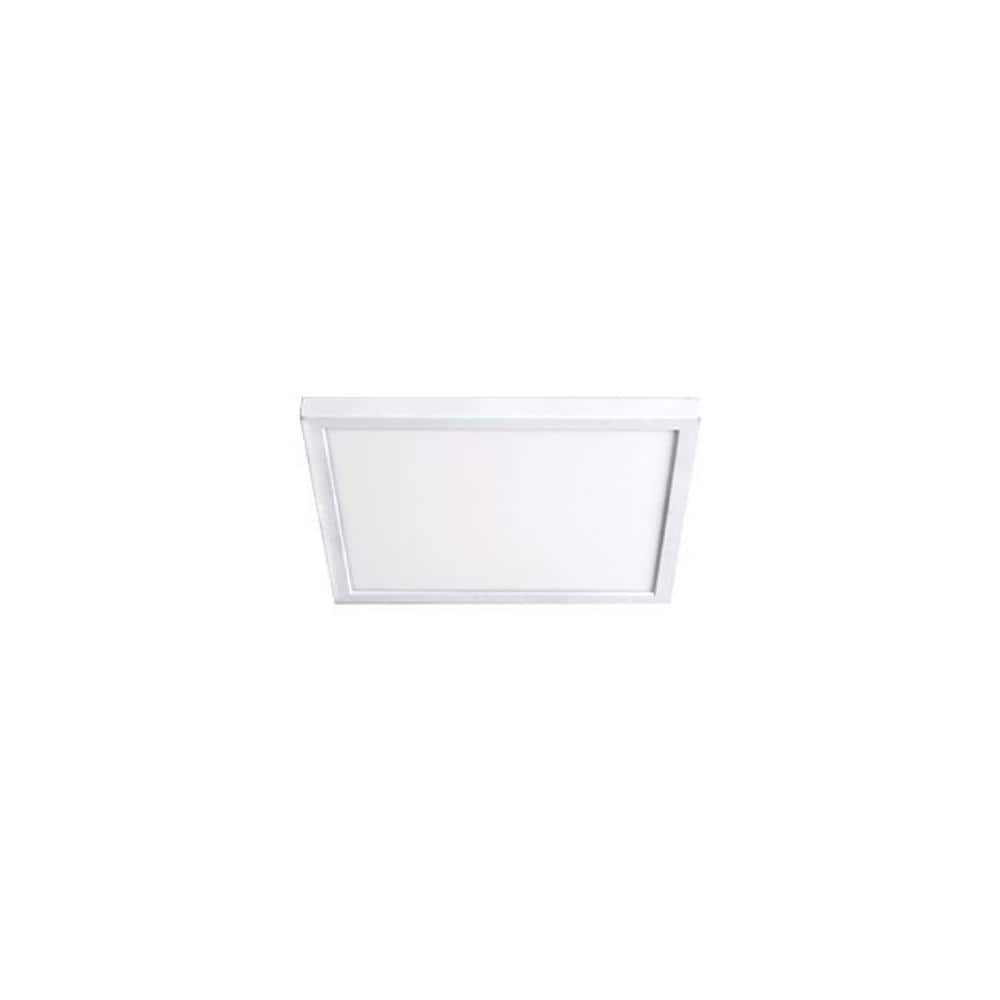 Square 7 in. 1-Light White LED Flush Mount 3000K - Hercitys