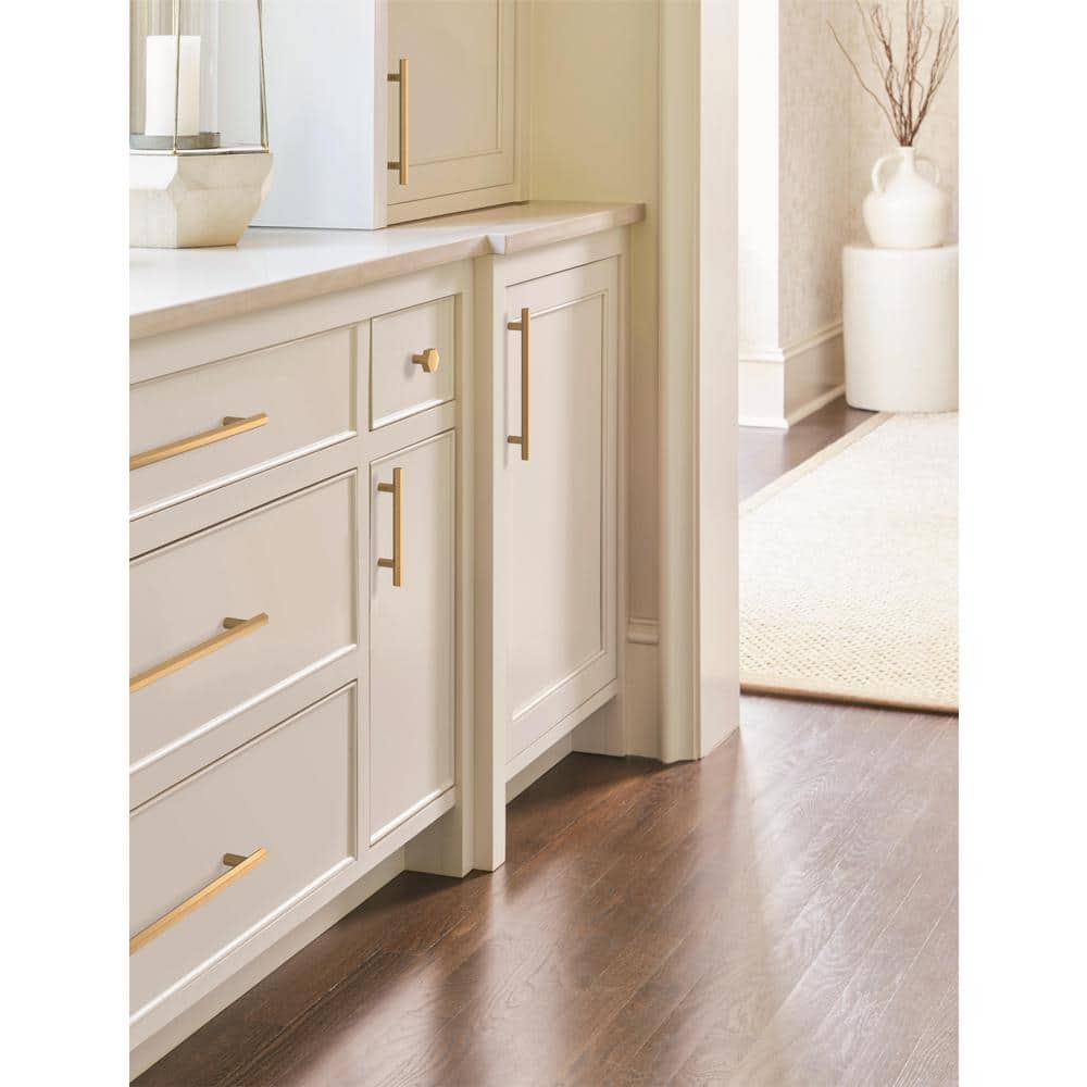 Caliber 5-1/16 in. (128mm) Modern Champagne Bronze Bar Cabinet Pull - Hercitys