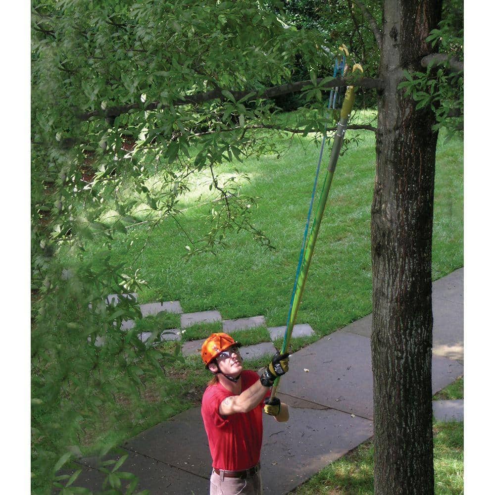 Heavy Duty 1.25 in. Double Pulley Pruner with Pole Adapter and Rope - Hercitys