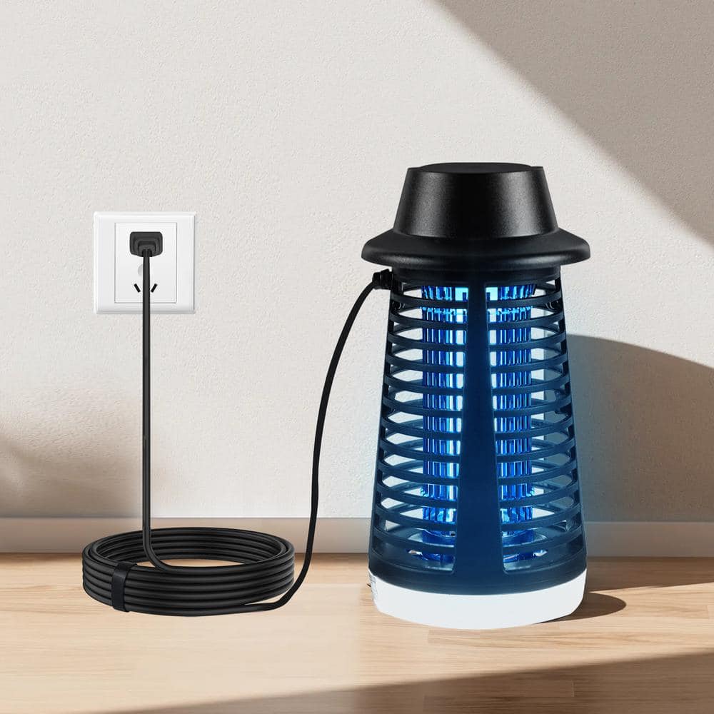 Bug Zapper 15-Watt Electronic Outdoor with LED Light, Repellent Plug in Mosquito Killer Lamp, Mosquito Zapper (1-Pack) - Hercitys