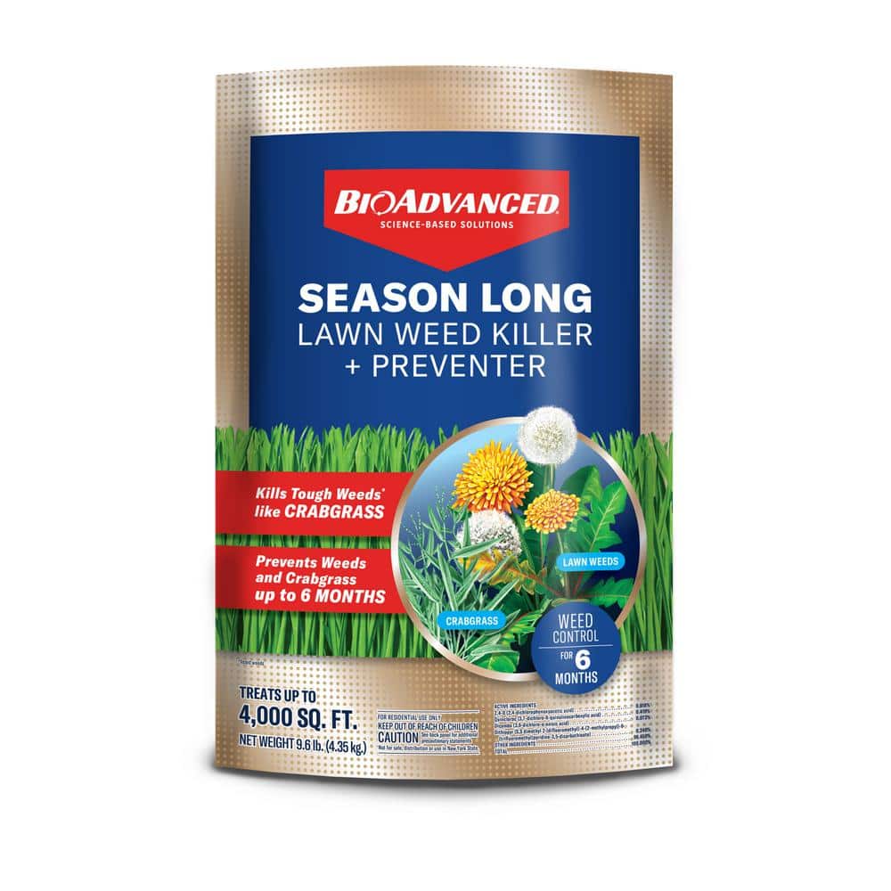 9.6 lbs. Granules Season Long Weed Killer Plus Preventer for Northern Lawns - Hercitys