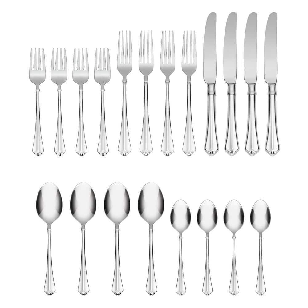 Julliard 20-Piece Silver 18/10 Stainless Steel Flatware Set (Service For 4) - Hercitys
