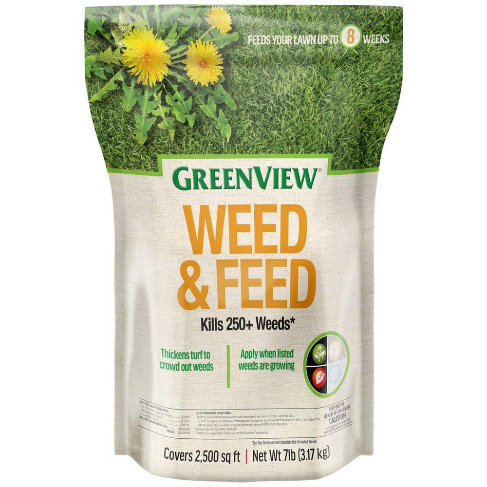 7 lbs. Weed and Feed, Covers 2,500 sq. ft. (27-0-4) - Hercitys