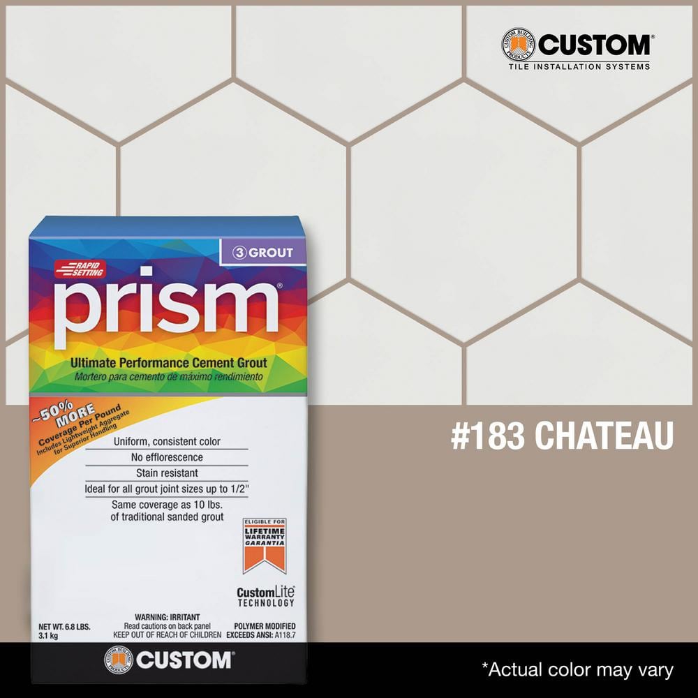 Prism #183 Chateau 17 lb. Ultimate Performance Grout - Hercitys
