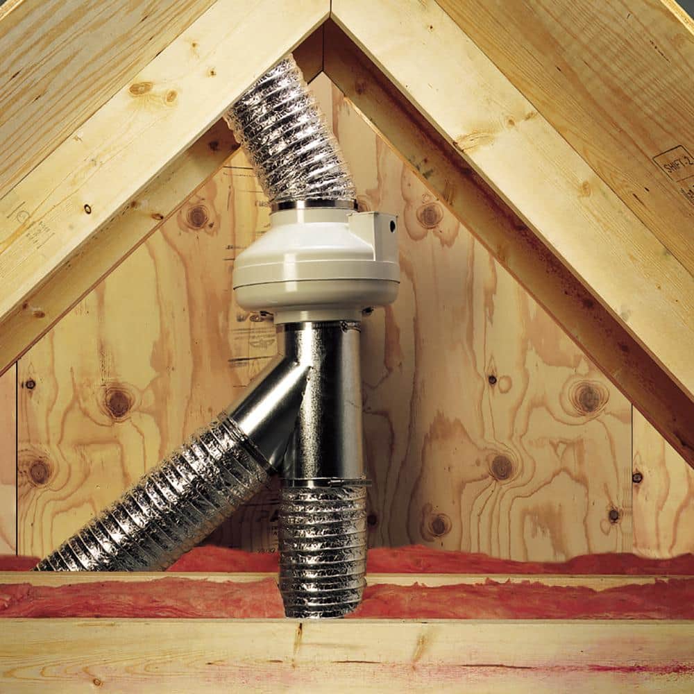 8 in. x 25 ft. Non-Insulated Flexible Aluminum Duct with Scrim - Hercitys