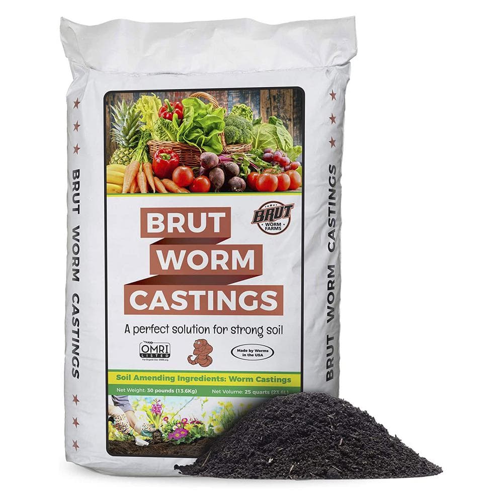 All Natural Organic Worm 30 lb. Bag Castings Soil Amendment Builder - Hercitys