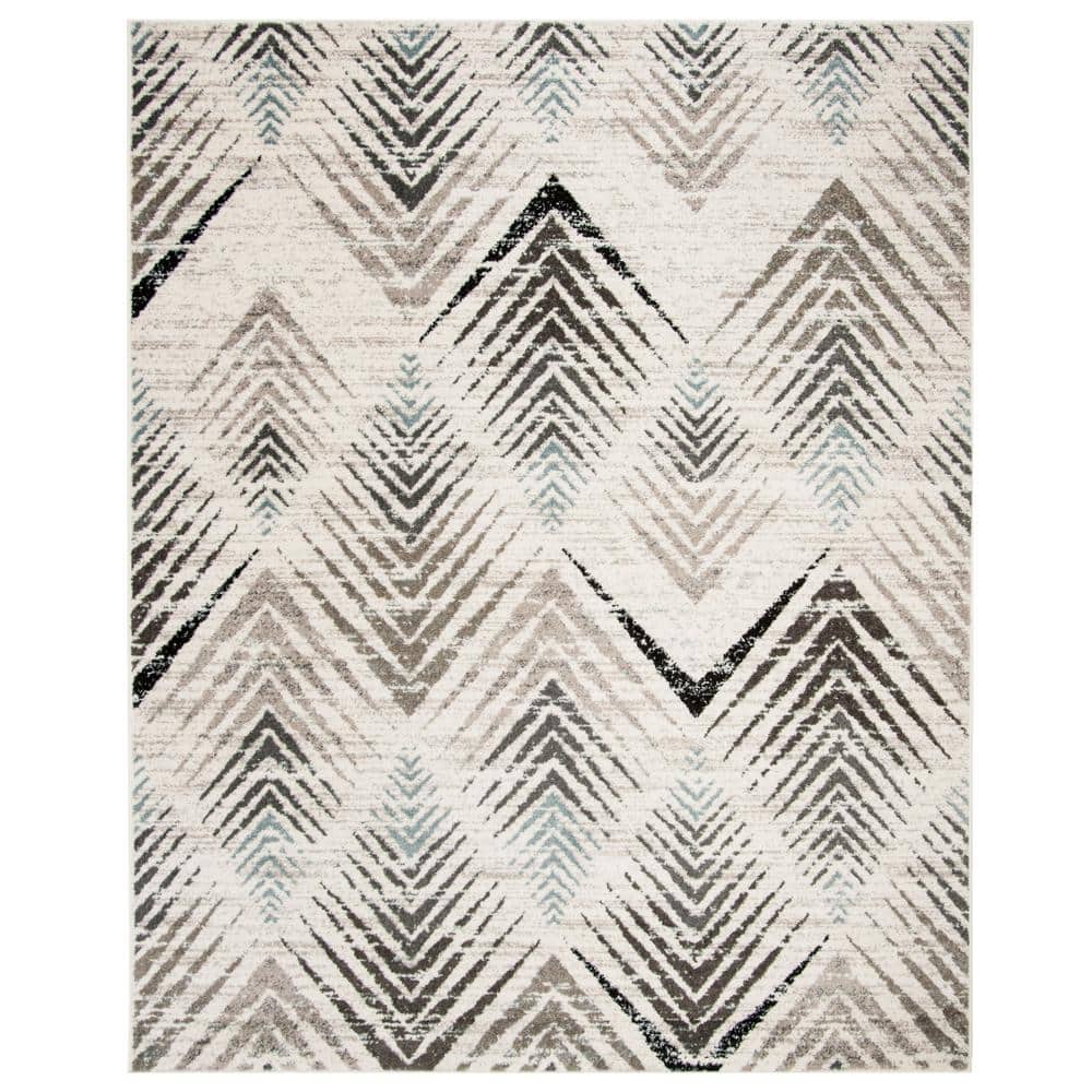 Amsterdam Cream/Beige 9 ft. x 12 ft. Geometric Area Rug - Hercitys