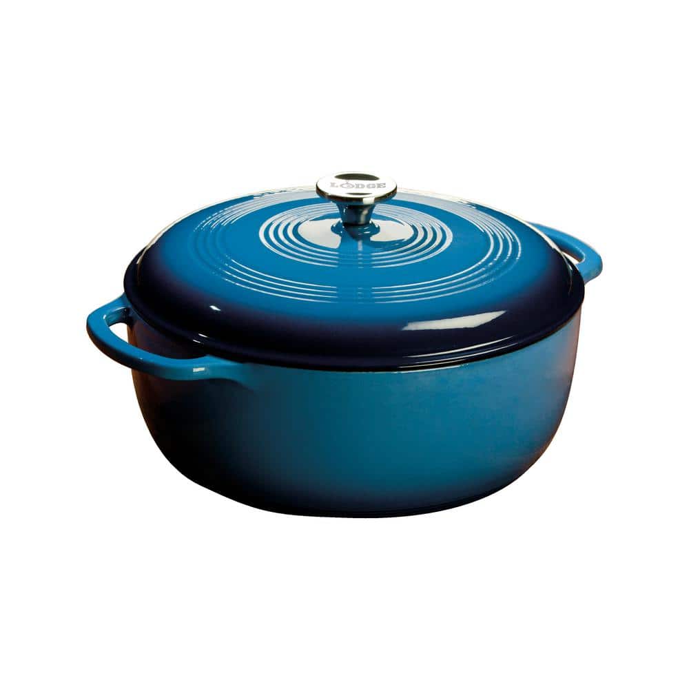 7.5 qt. Blue Enameled Cast Iron Dutch Oven - Hercitys