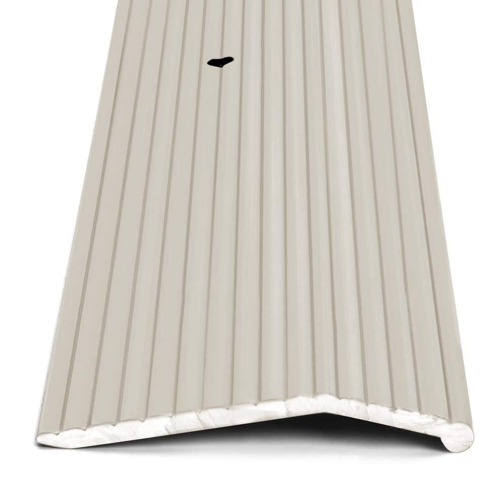 Satin Nickel 1-3/8 in. x 72 in. Carpet Trim Transition Strip - Hercitys