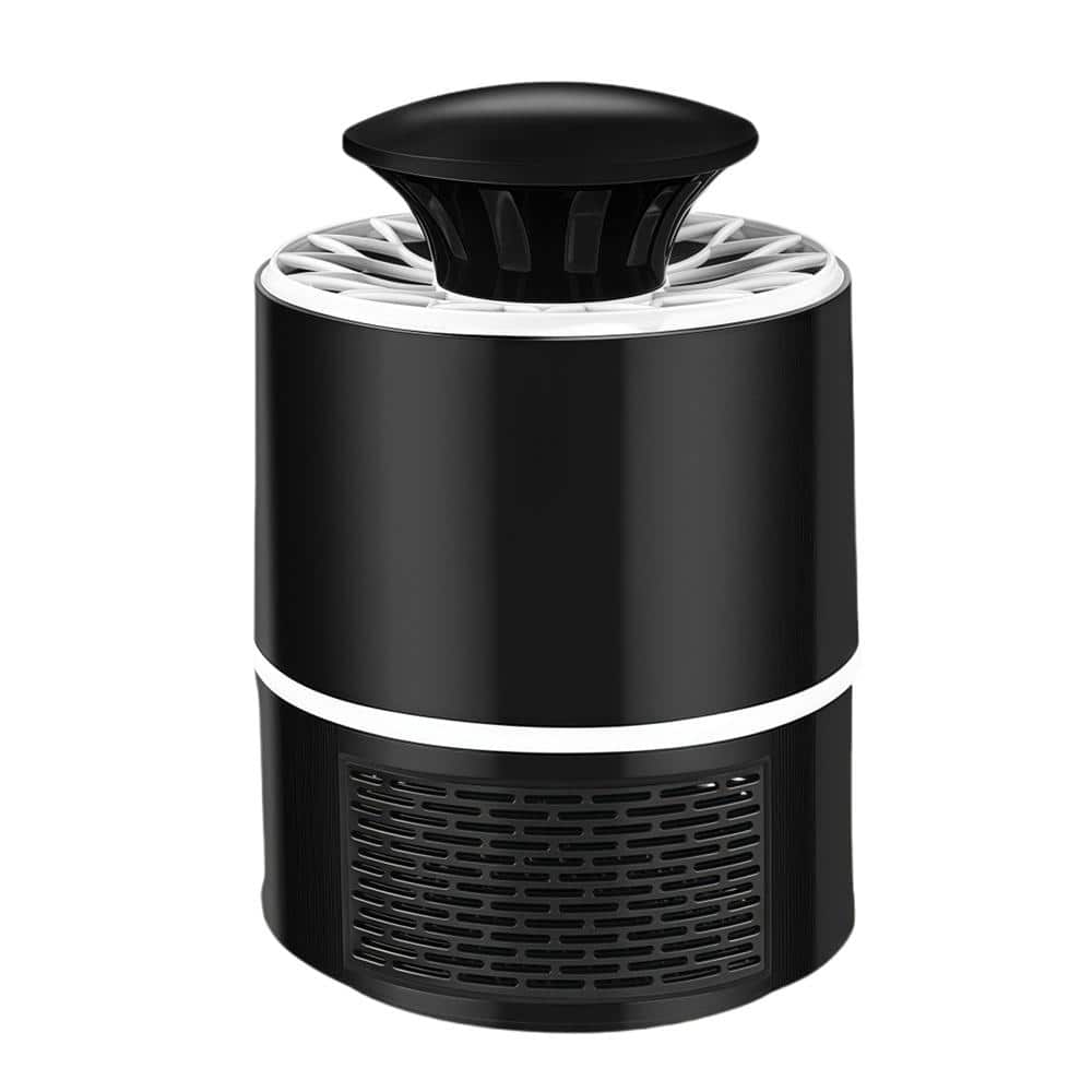 Electric Mosquito Zapper Insect Trap Repellent with Escape-Proof Design, Quiet & Safe for Indoor or Outdoor Use in Black - Hercitys
