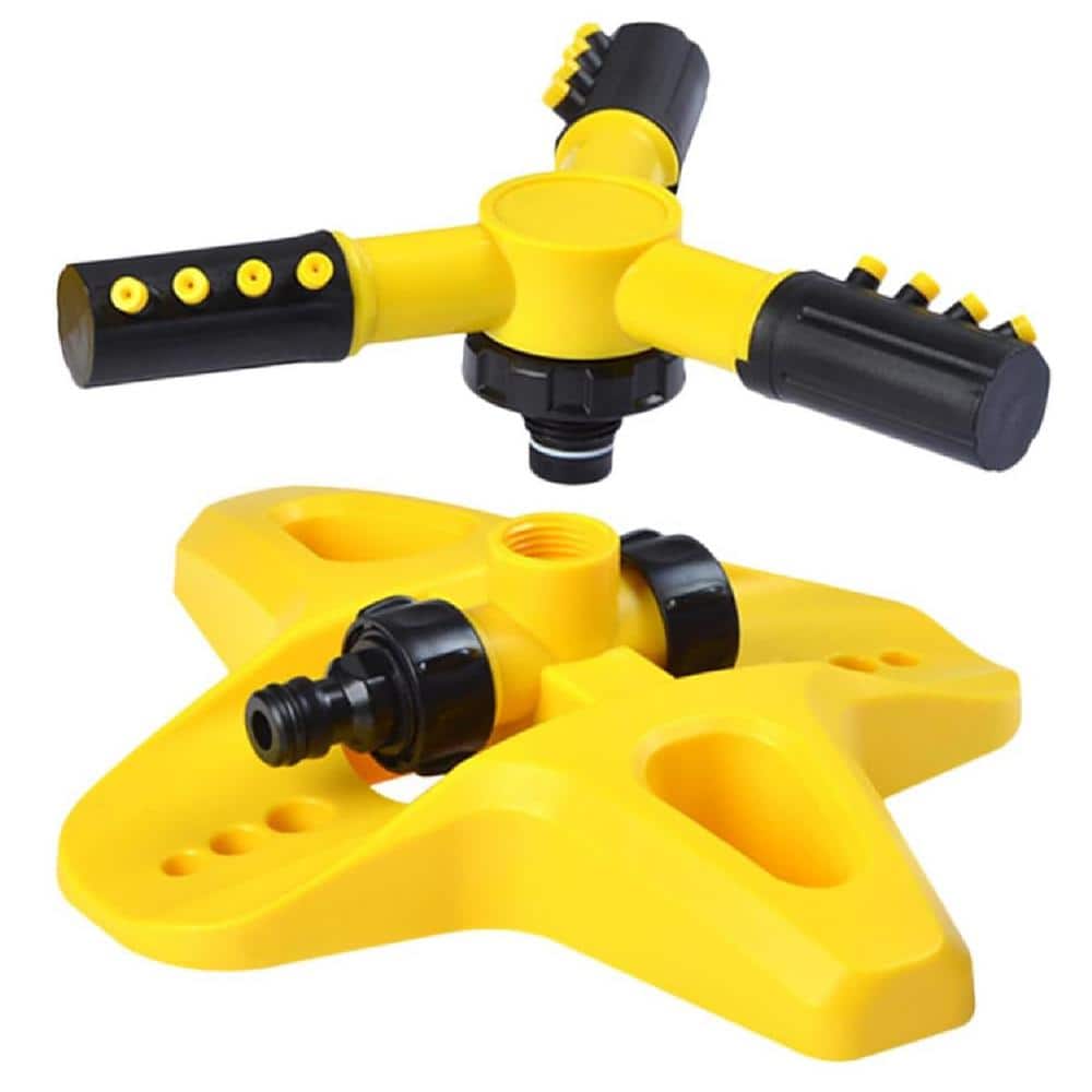 Lawn Watering System 360-Degree Rotary Sprinkler Garden Supplies Water Sprinklers Lawn Sprayer Plastic Nozzle to Rotate - Hercitys