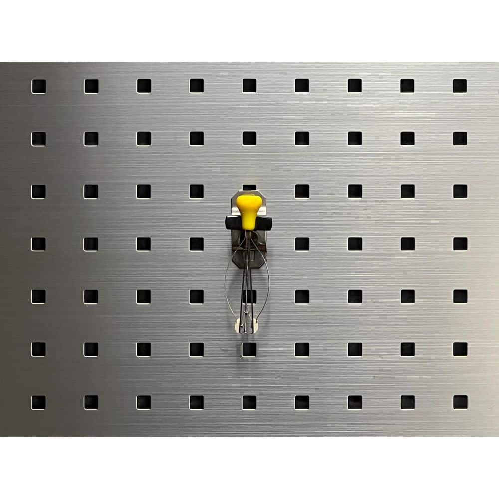 Small 3 LB. Vinyl Dipped Stainless Steel Extended Spring Clip for SS LocBoard, 3 Pack - Hercitys