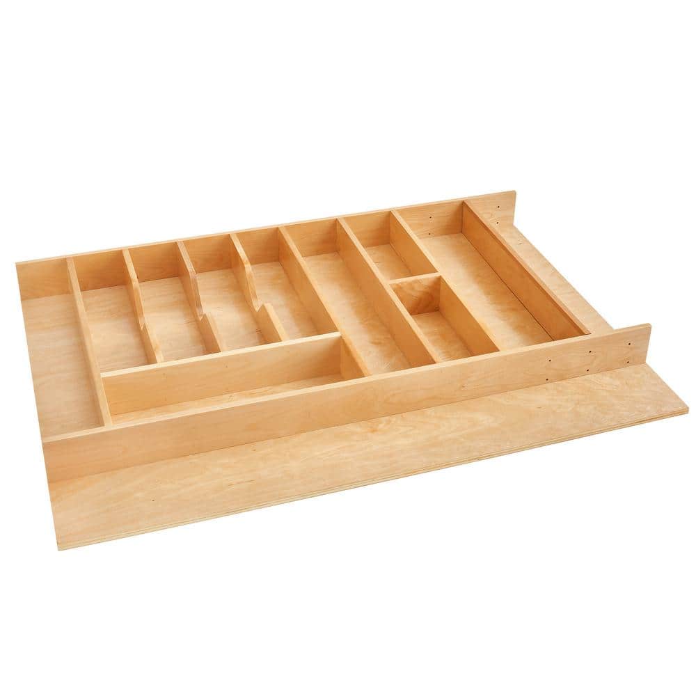 Wood Trim-to-Fit Drawer Organizer Insert, 33.13 x 22 In - Hercitys