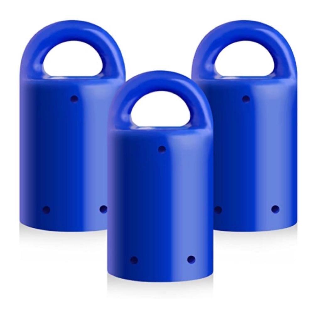 Heavy-Duty Indoor Outdoor Neodymium Anti-Rust Magnet, Magnetic Stud Finder, Key Organizer in Blue (3-Pack) - Hercitys