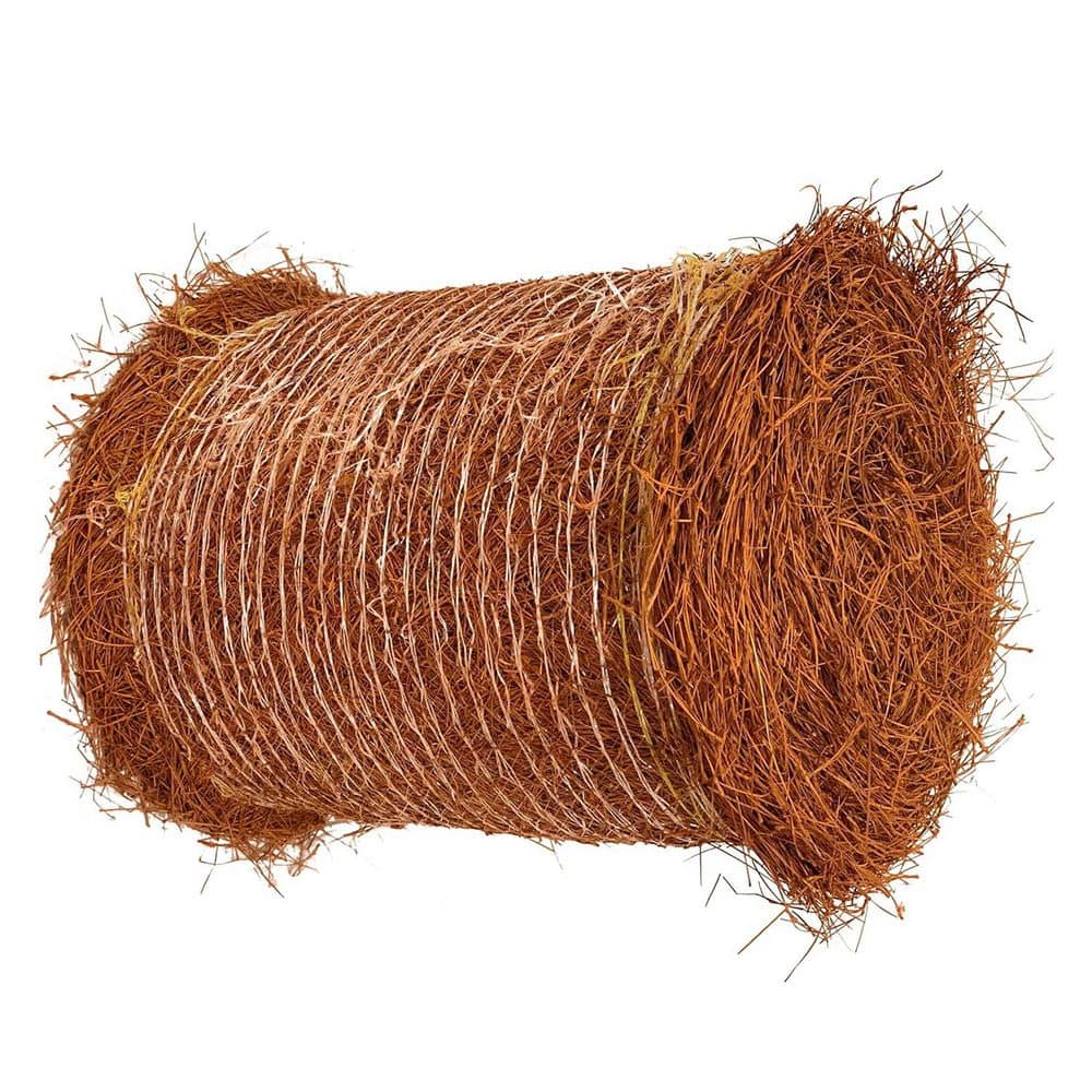 Brown Longleaf Pine Straw Roll for Landscaping Covers Up to 125 sq. ft. - Hercitys