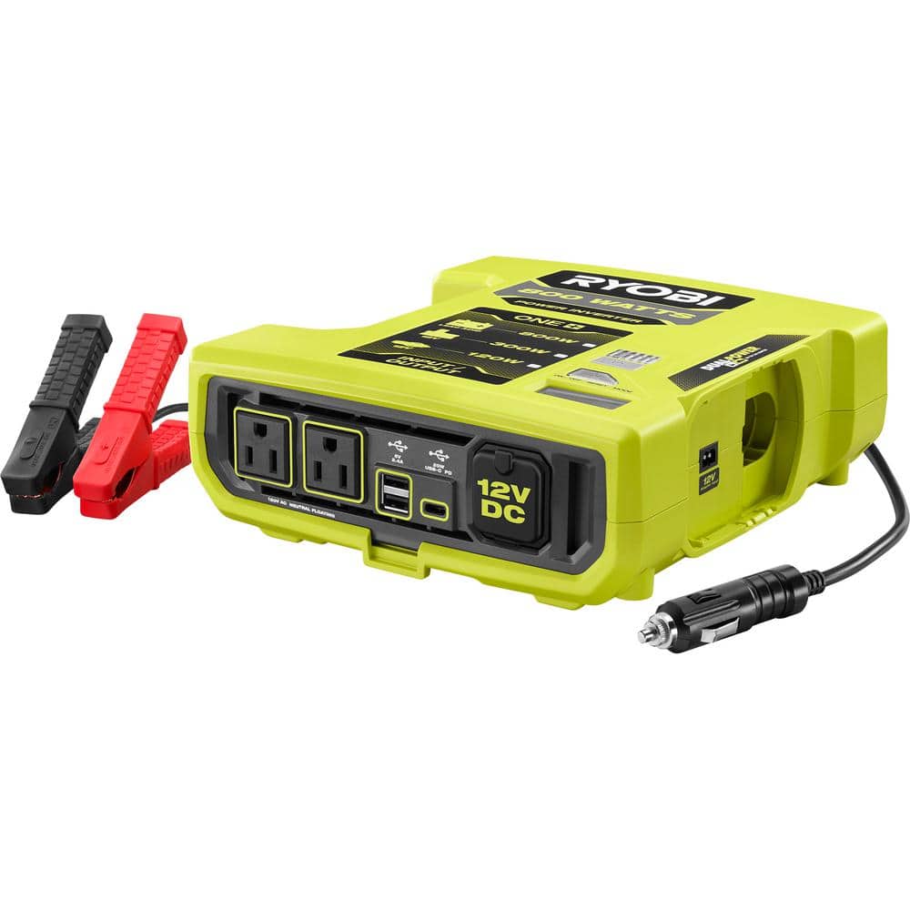 ONE+ 18V 800-Watt Max 12V Automotive Power Inverter with Dual USB Ports - Hercitys