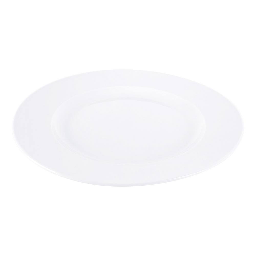 Simply White 6-Piece 8 in. Porcelain Salad Plate Set - Hercitys