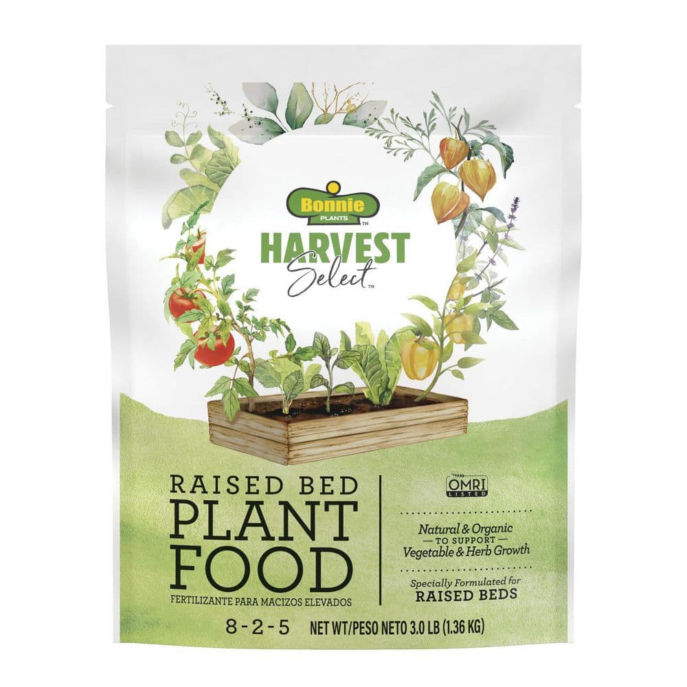 Harvest Select 3 lbs. Natural & Organic Raised Bed Plant Food to Support Vegetable and Herb Growth - Hercitys