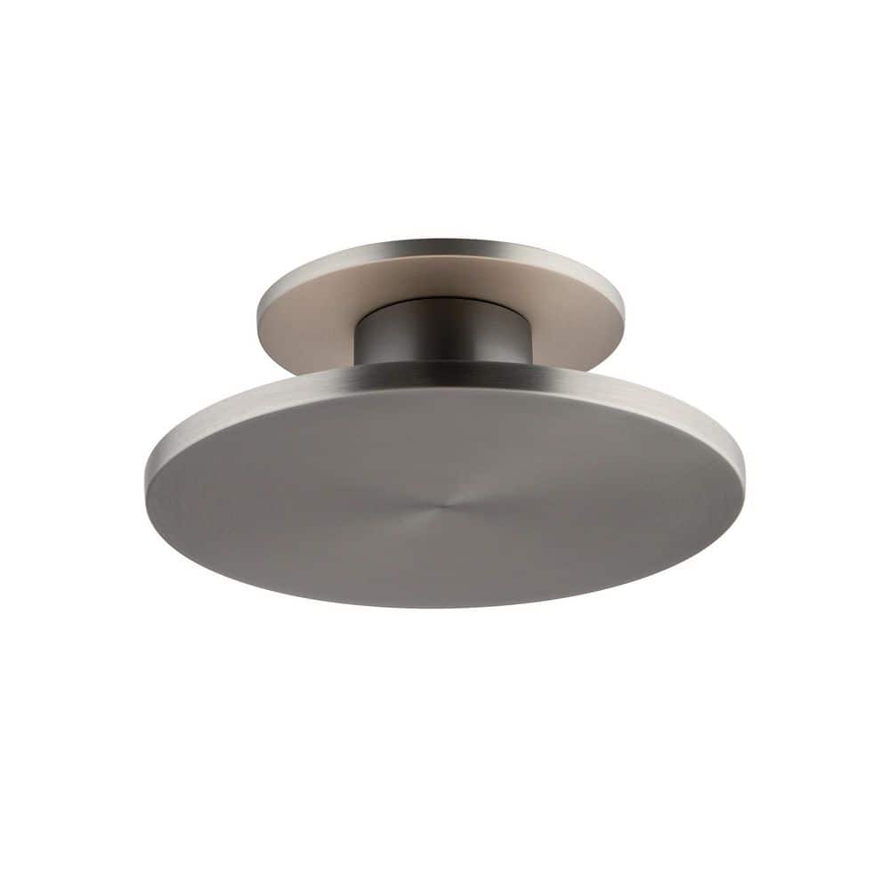 Twist-N-Lite 8 in. Brushed Nickel Selectable LED Semi-Flush Mount - Hercitys