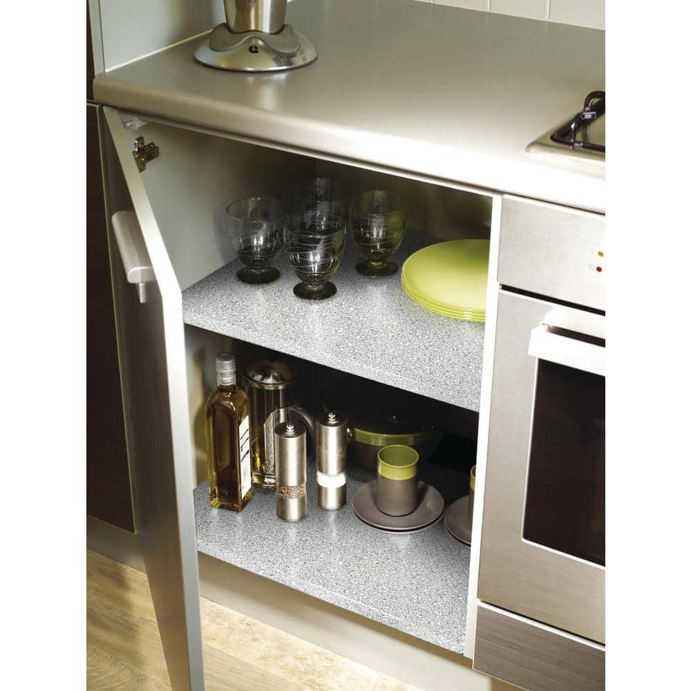 Sabbia Grey 17 in. x 78 in. Home Decor Self Adhesive Film (2-Pack) - Hercitys