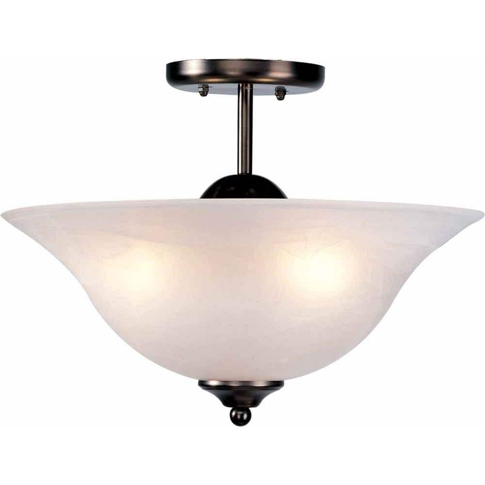 Minster 3-Light Antique Bronze Interior Semi-Flush Mount - Hercitys