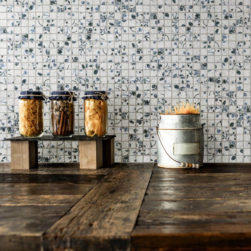 Strawberry Fields 11-5/8 in. x 11-5/8 in. Porcelain Mosaic Tile (9.6 sq. ft. /Case) - Hercitys