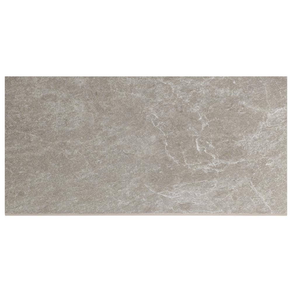 LithoTech 11.81 in. x 23.62 in. x 0.78 in. Greige Beige Matte Porcelain Floor Pool Coping Tile (1.93 sq. ft./Each) - Hercitys