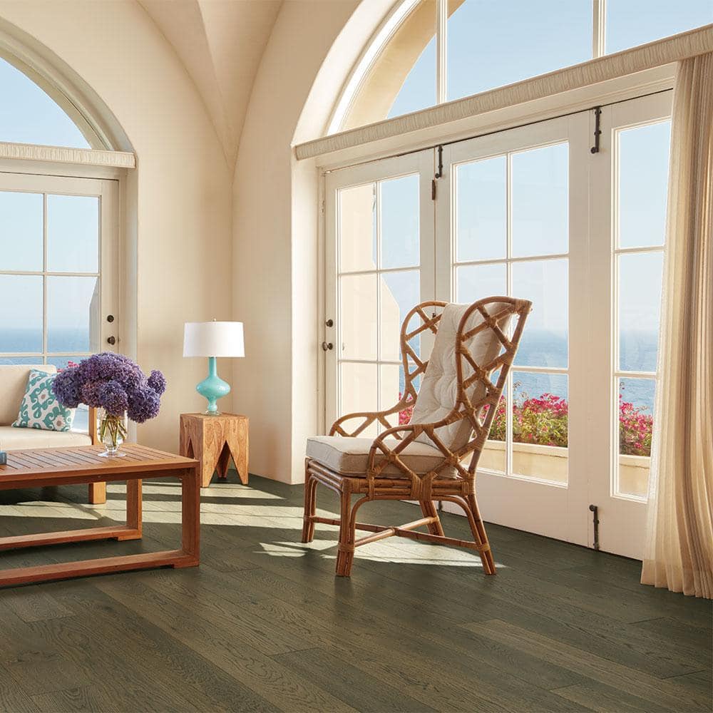 Baker French Oak 3/8 in. T x 6.5 in. W Click Lock Wire Brushed Engineered Hardwood Flooring (945.6 sq. ft./pallet) - Hercitys