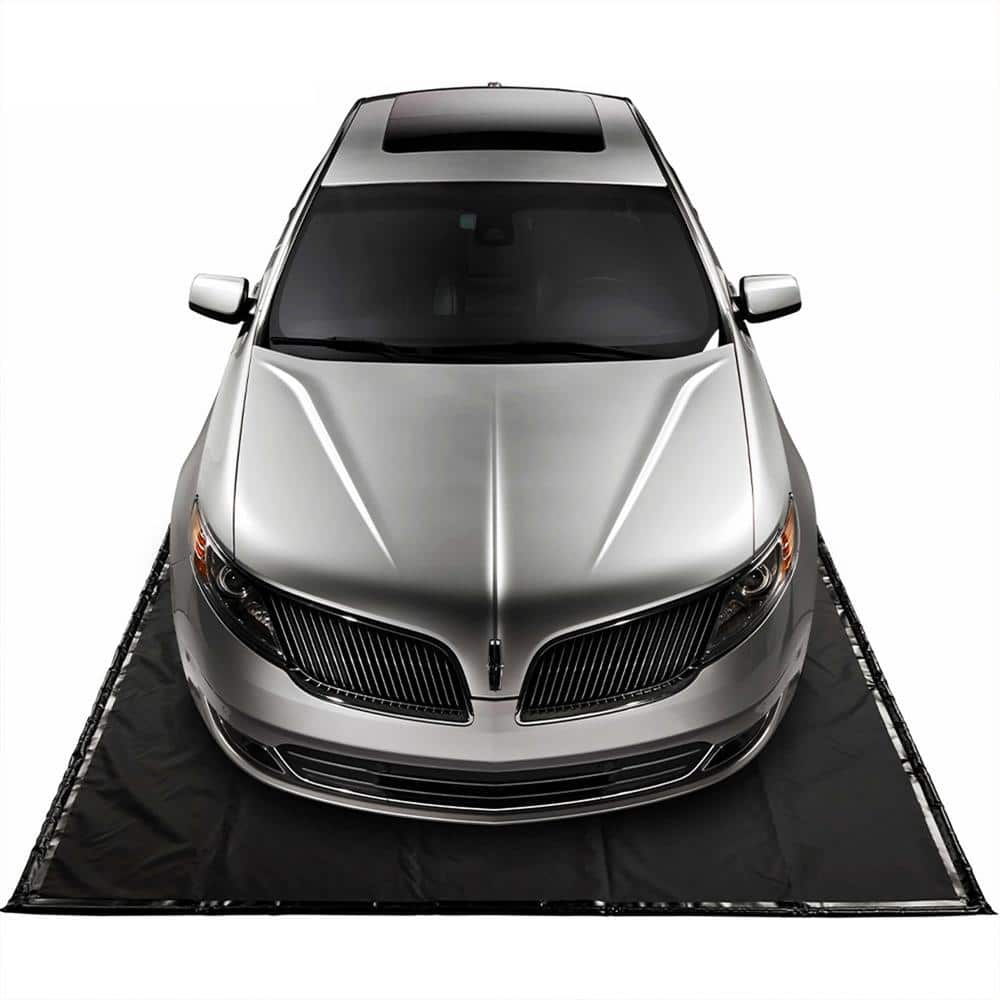 AutoFloorGuard 8.5 ft. W x 20 ft. L Compact Size PVC Debris Garage Containment Mat - Hercitys