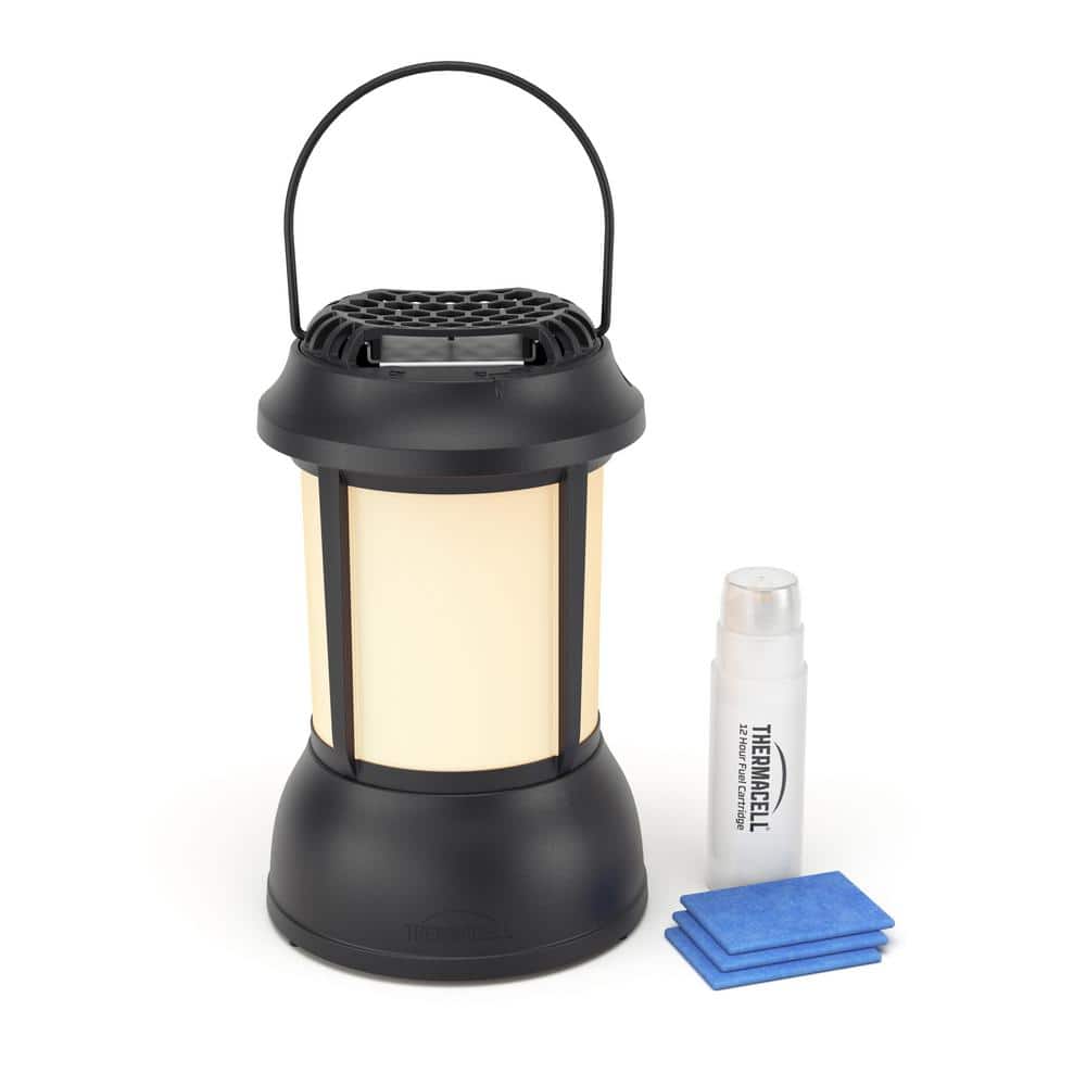 Outdoor Mosquito Repellent Patio Shield Lantern 12-Hour and 15 ft. Coverage and Deet Free - Hercitys