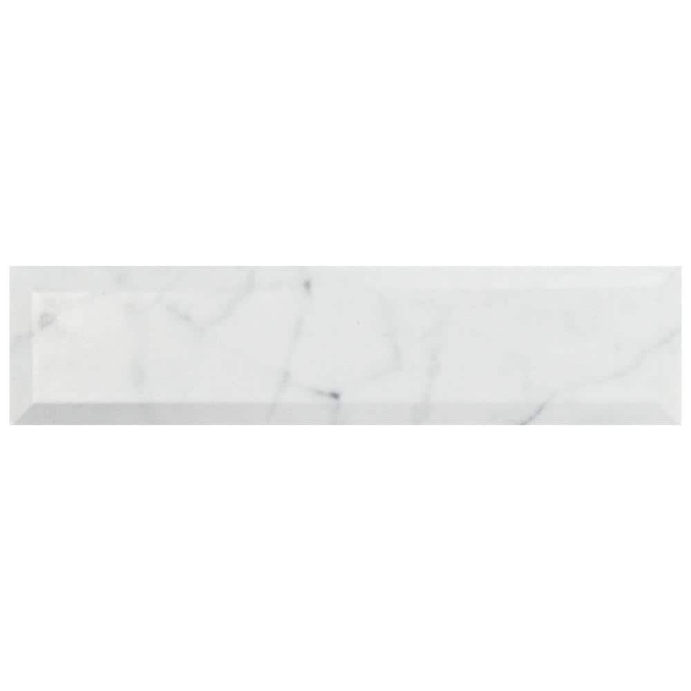 Classico Carrara Matte Metro 3 in. x 12 in. Ceramic Wall Tile (11.44 sq. ft./Case) - Hercitys