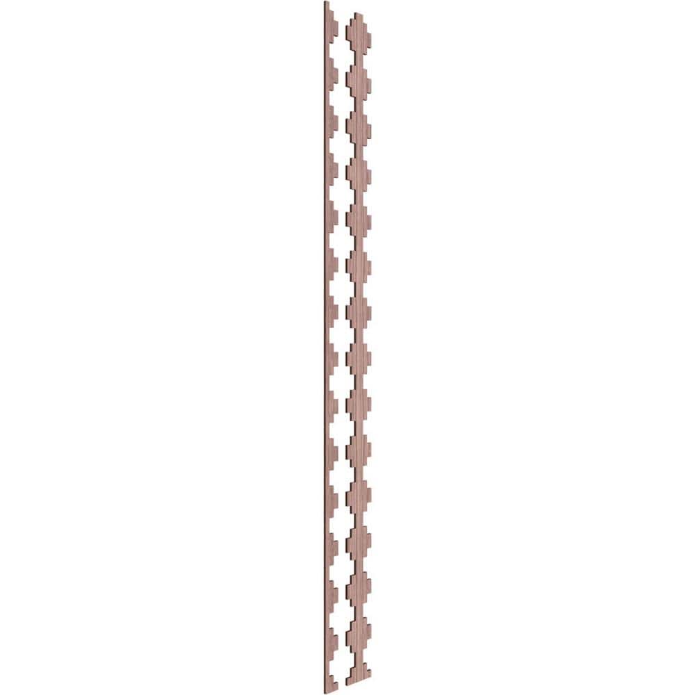 Gypsum 94 in. H x 0.375 in. W Slatwall Panels in Walnut 15-Pack - Hercitys