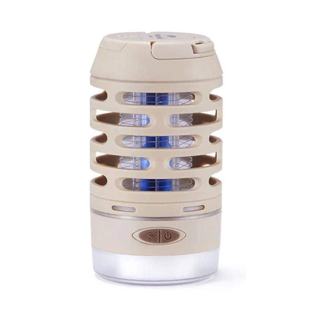 Electric UV Mosquito Killer Lamp Pest Fly Trap Catcher Harmless Odorless Noiseless Bug Zapper-Apricot - Hercitys