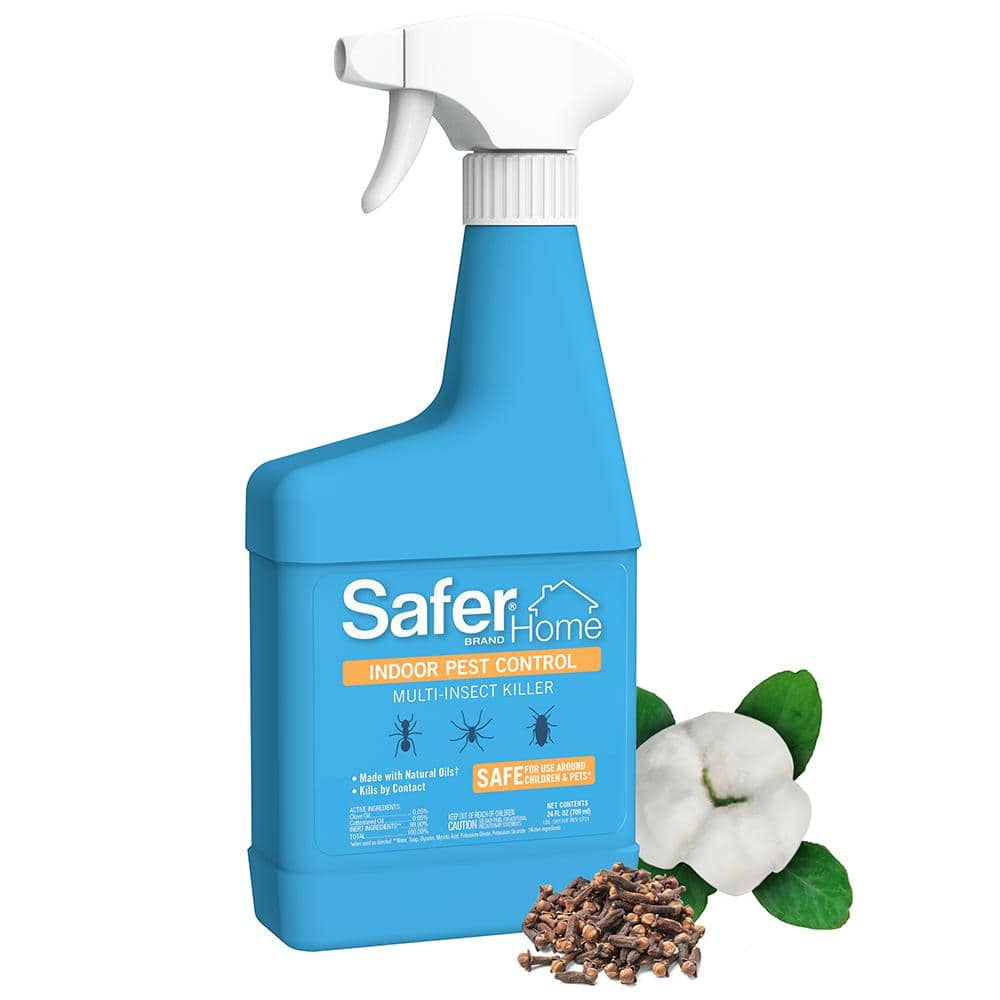 Safer Home 24 oz. Indoor Insecticide Insect Killer Spray for Ants, Roaches, Spiders, Fleas - Hercitys
