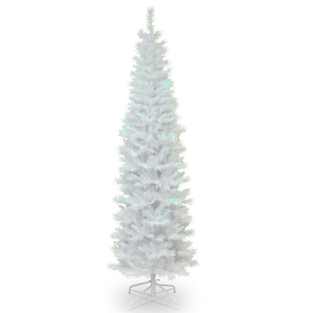 7 ft. White Iridescent Tinsel Artificial Christmas Tree - Hercitys