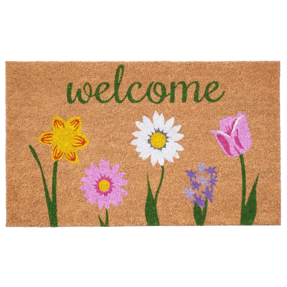 Carmine Indoor, Outdoor Door Mat 17 in. x 29 in. - Hercitys
