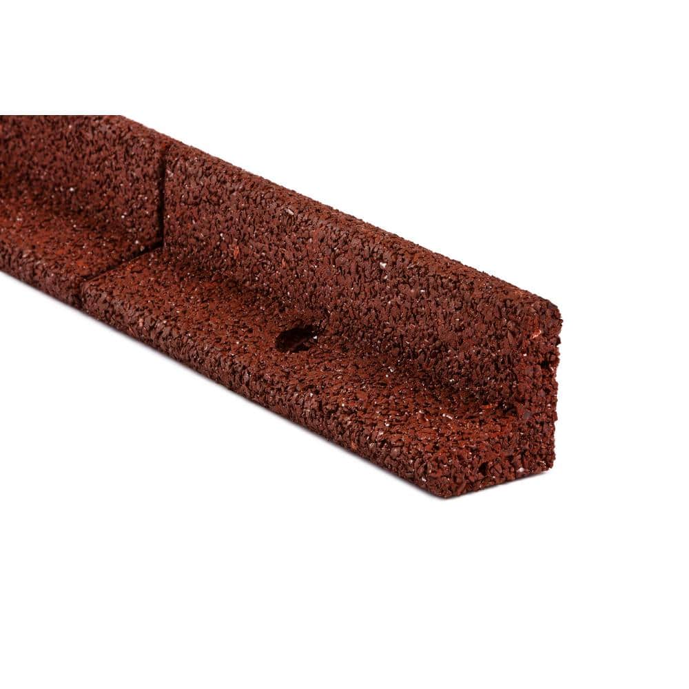 EcoBorder 4 ft. Red Rubber Landscape Edging (6-Pack) - Hercitys