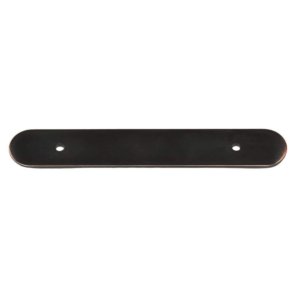 6 in. Rounded Cabinet Backplate 3-3/4 in. Center to Center, 6343-96-ORB - Hercitys