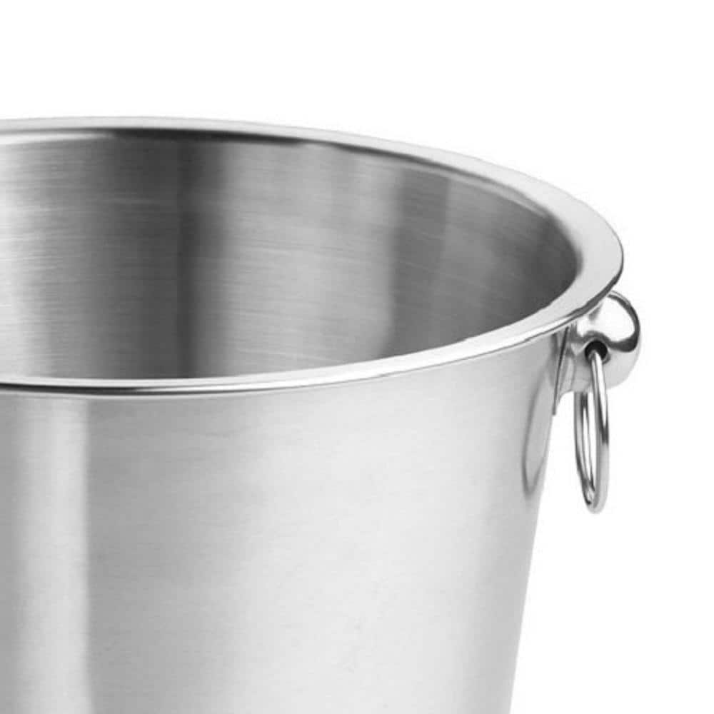 Single Wall Champagne Bucket with Ring Handles - Hercitys