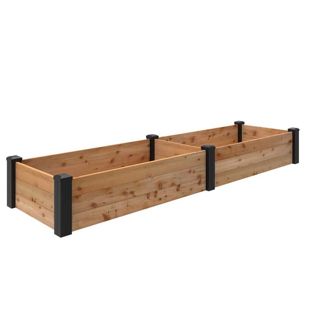 Haven 2 ft. x 8 ft. Natural Cedar Raised Garden Bed (11 in. H) - Hercitys