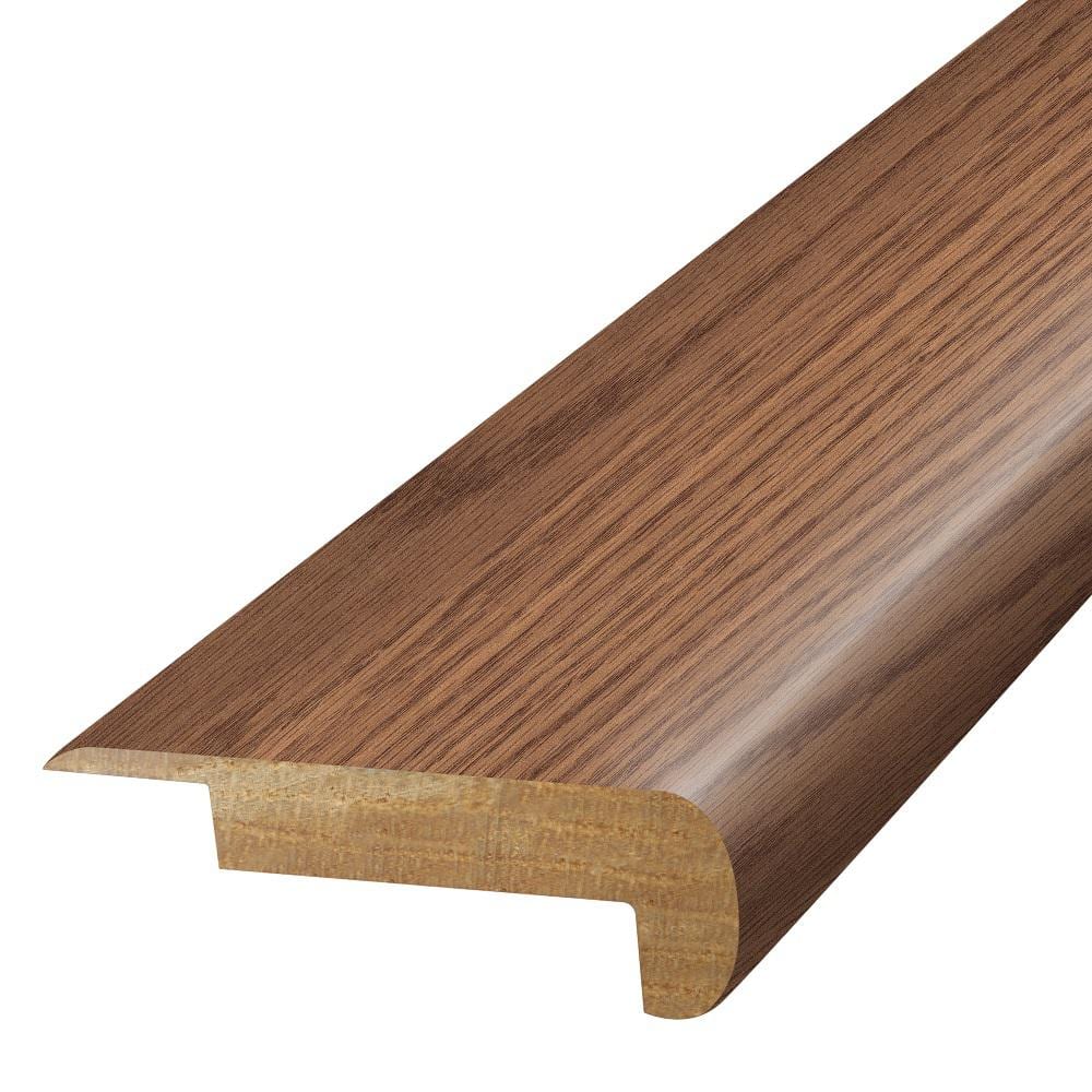 Squirrel  0.75 in. T x 2.37 in. W x 78.7 in. L Textured Wood Look Laminate Moulding/Trim Stair Nose Molding - Hercitys