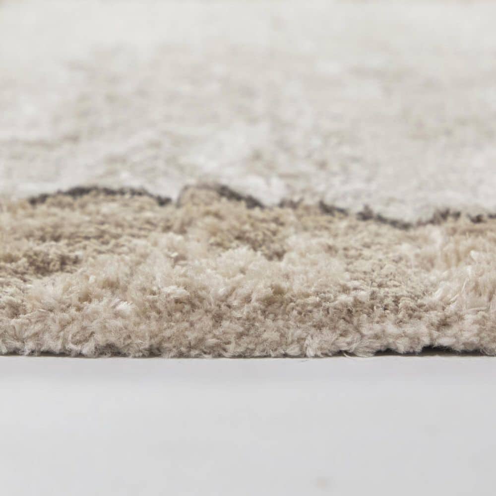 Callahan Taupe 5 ft. 3 in. x 7 ft. Border Area Rug - Hercitys