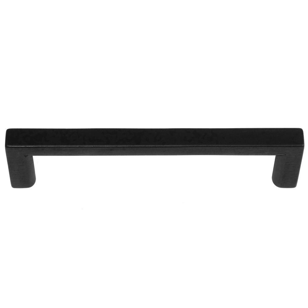 Cosmopolitan 3-3/4 in. Center to Center Matte Black Rectangular Handle Drawer Pulls (25-Pack) - Hercitys
