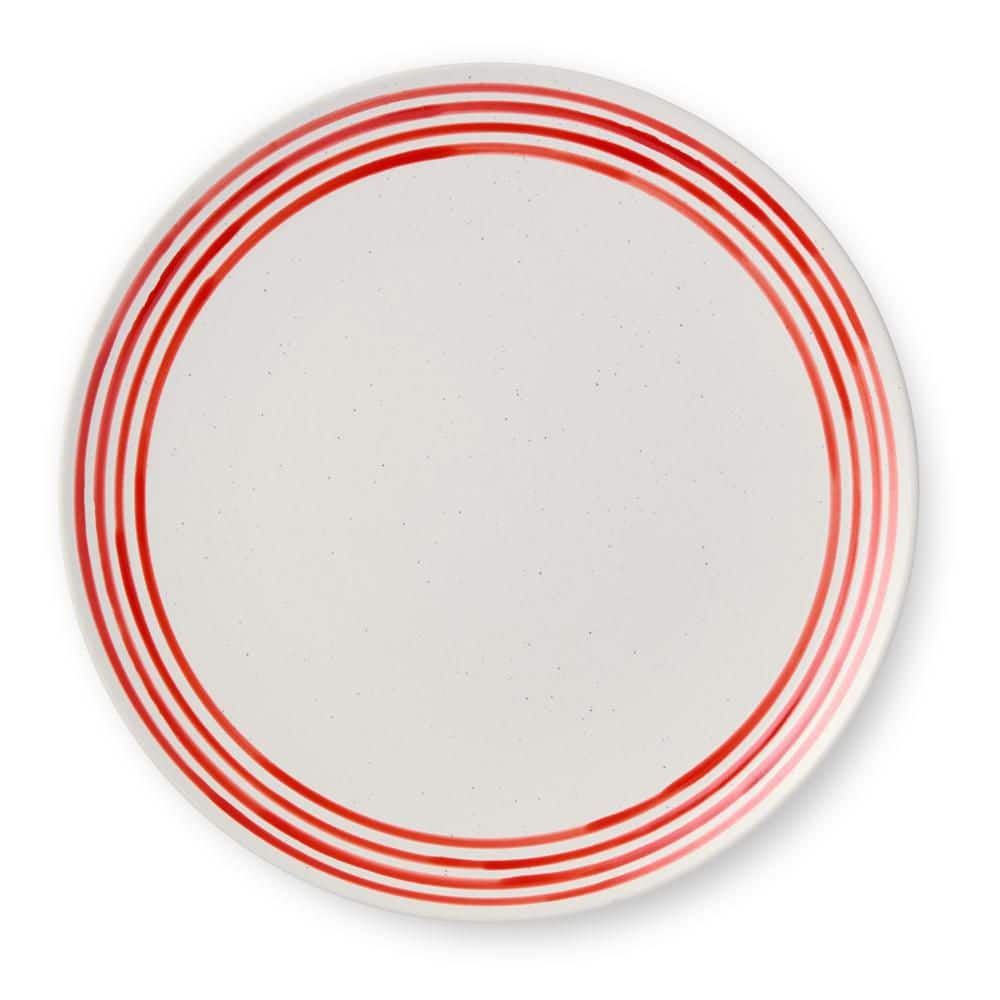 Dockside Red and White Dinner Plate (Set of 4) - Hercitys