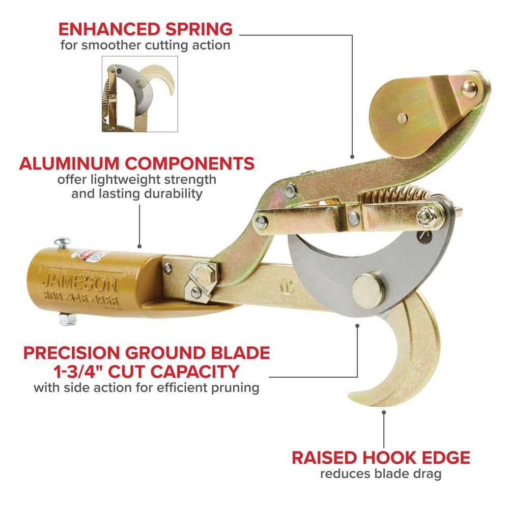 Big Mouth Side Cut Double Pulley Tree Pruner Kit - Hercitys
