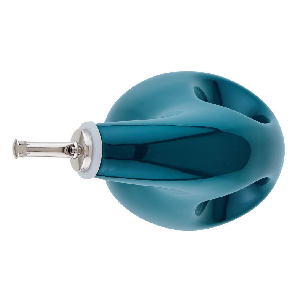 Teal Ceramic EVOO Oil and Vinegar Dispensing Bottle Set (2-Piece) - Hercitys