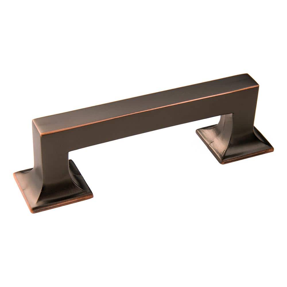 Studio Collection 3 in. (76 mm) Oil-Rubbed Bronze Highlighted Cabinet Door and Drawer Pull (10-Pack) - Hercitys