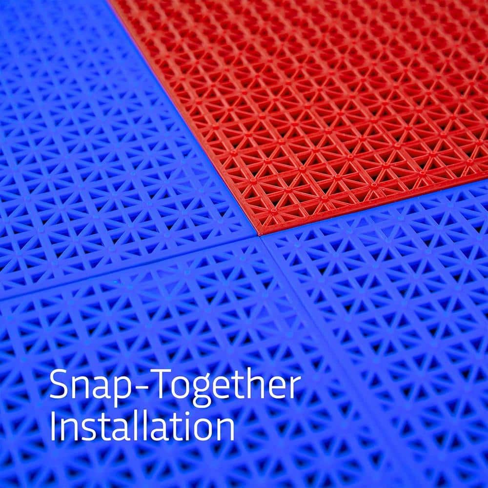 ProGame Outdoor Court Tiles, Blue, 12 in. x 12 in. (40 Tiles, 40 sq. ft.) - Hercitys